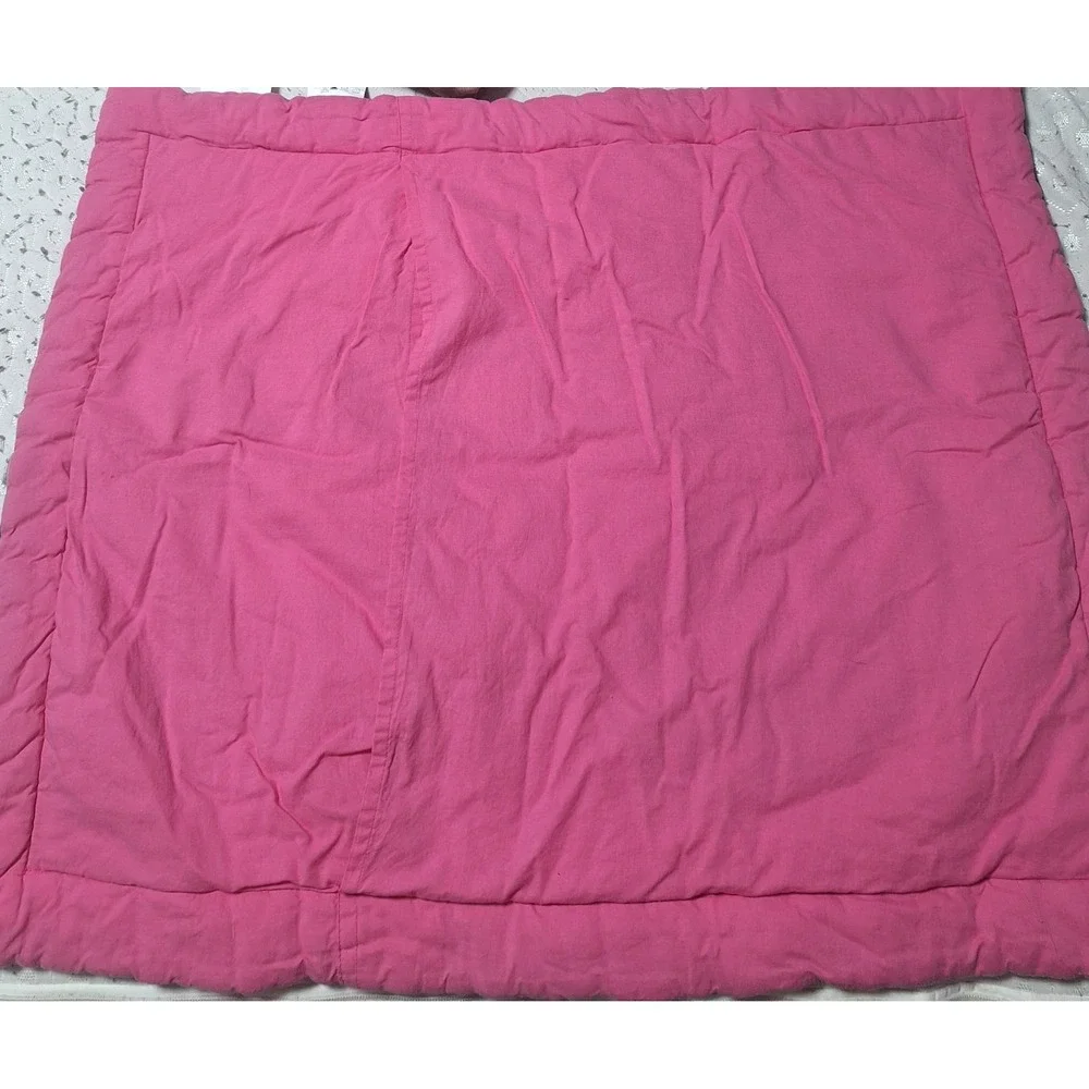 Vintage Hannah Montana Disney Quilted Pillow Sham Pink Blue Swirl Guitars 20x26